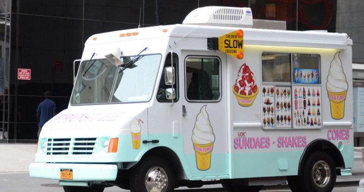 Spotted Camion crème glacée à New York