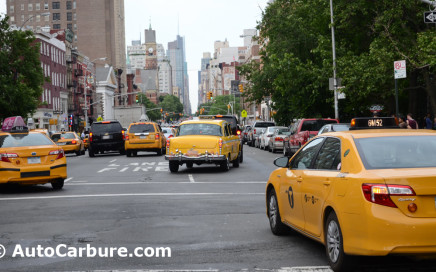 New York taxis couleur jaune